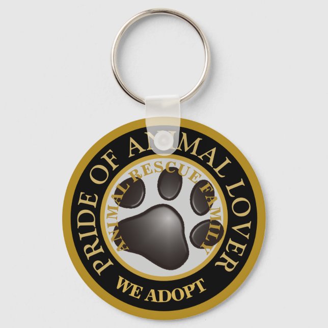Pride of Animal Lover Classic Round  Keychain (Front)