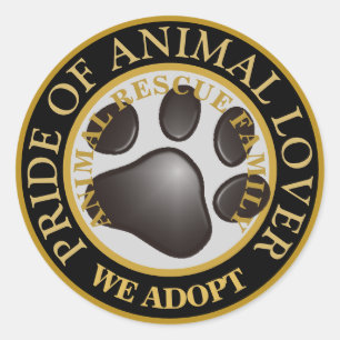 Pride of Animal Lover Classic Round Sticker