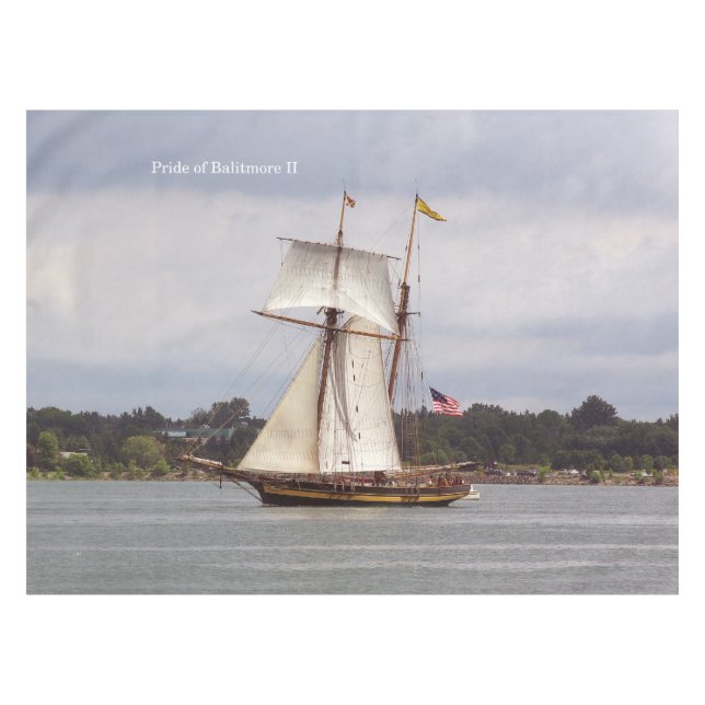 Pride of Baltimore II table cloth (Front (Horizontal))
