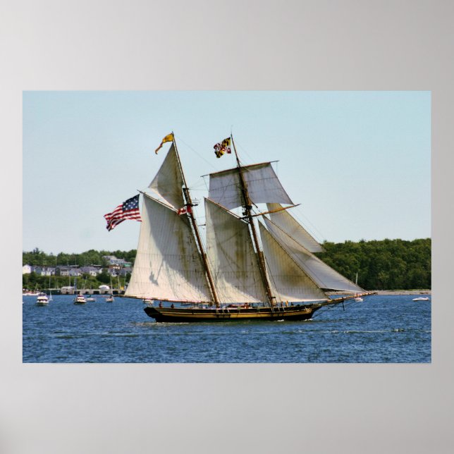 Pride of Baltimore II Tall Ship Poster (Front)