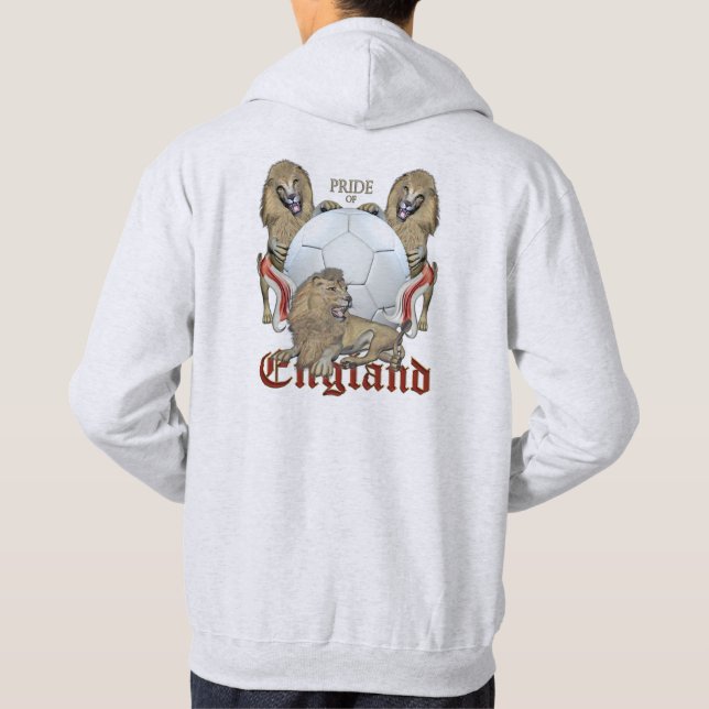 Pride of England Football Hoodie (Back)