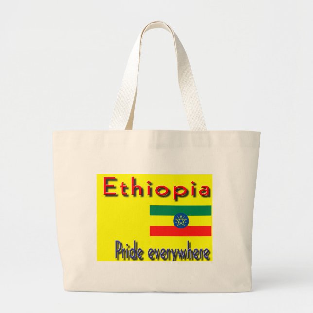 Pride of Ethiopia Large Tote Bag (Front)
