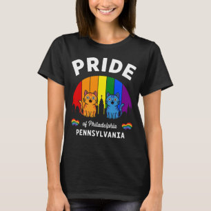 Pride of Philadelphia City Pennsylvania USA Rainbo T-Shirt