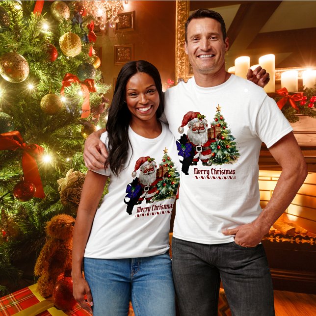 Pride of Scotland Scottie Dog Xmas Personalized  T-Shirt (Creator Uploaded)