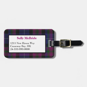 Pride of Scotland Tartan Plaid Luggage Tag