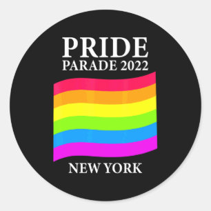 Pride Parade 2022 New York City _1  Classic Round Sticker