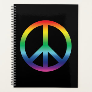 Pride Peace symbol rainbow gradient colours modern Planner