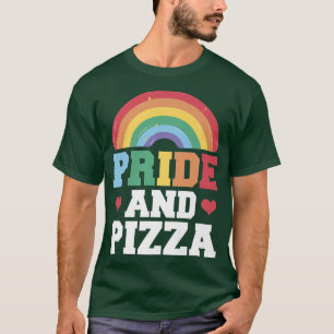 Pride & Pizza  Lgbt Gay Pride Rainbow Flag Lgbtq   T-Shirt