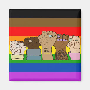 Pride Power Fists / BLM Magnet