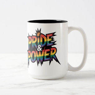 Pride & Power LGBTQ  Two-Tone Coffee Mug