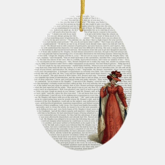 Pride & Prejudice Ceramic Ornament (Front)