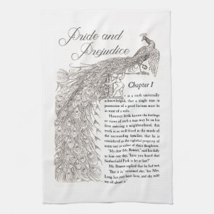 Pride & Prejudice Chapter 1 kitchen towel