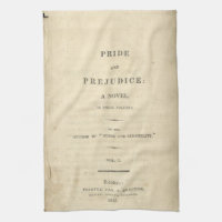 Pride & Prejudice First Page kitchen towel