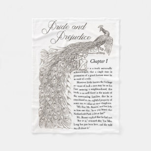 Pride & Prejudice Fleece Throw Blanket
