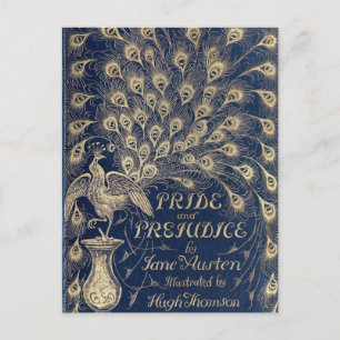 Pride & Prejudice Peacock Cover Postcard