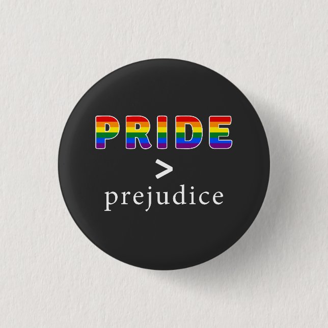 Pride & Prejudice Pride 1 Inch Round Button (Front)