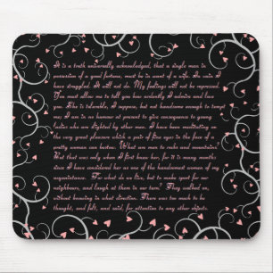 Pride & Prejudice Quotes Mousepad