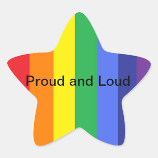 Pride - Proud and Loud Star Sticker