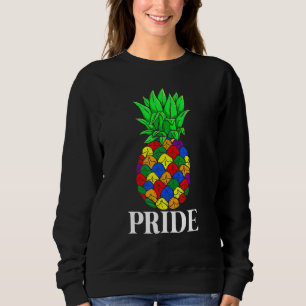 Pride Proud LGBT Pineapple Matching Lesbian Gay Sweatshirt