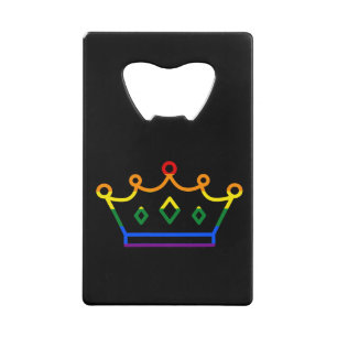 Pride Queen Credit Card Bottle Opener