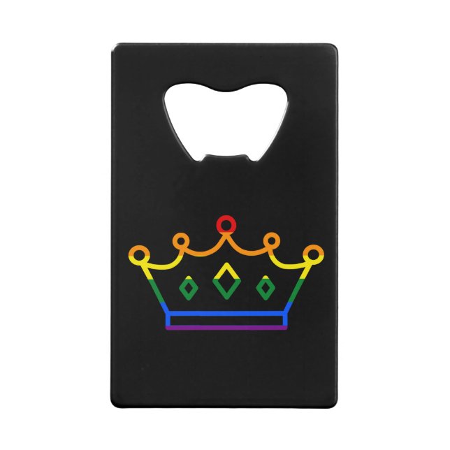 Pride Queen Credit Card Bottle Opener (Front)