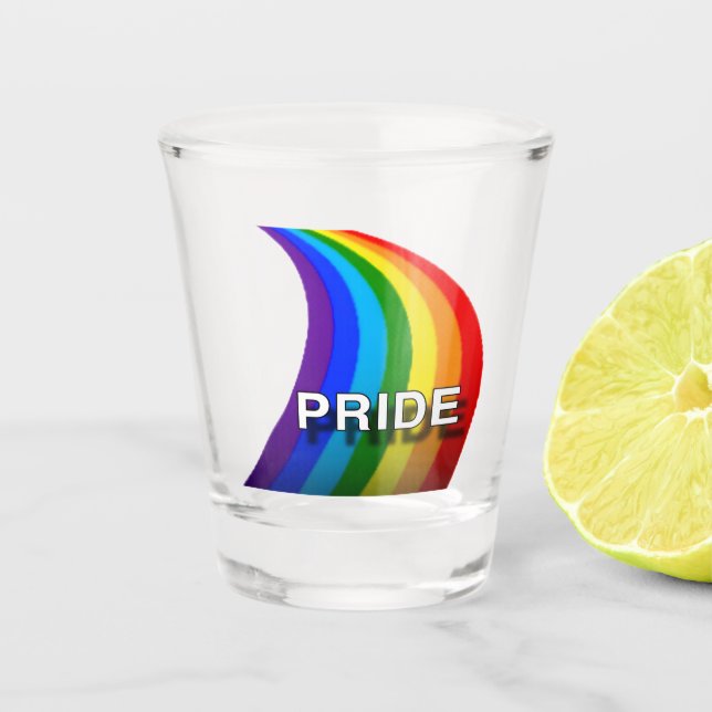 PRIDE RAINBOW #1 SHOT GLASS (Front)