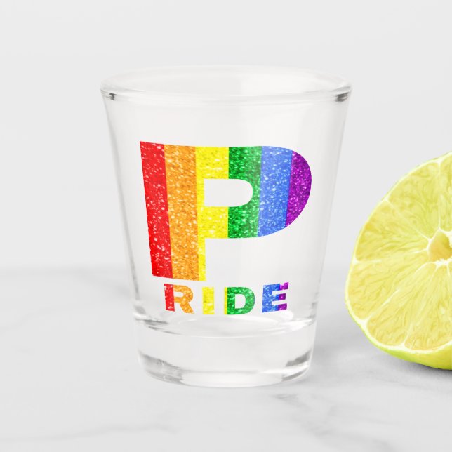 PRIDE RAINBOW #4 SHOT GLASS (Front)