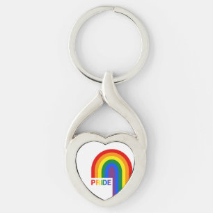 Pride Rainbow Acrylic Keychain