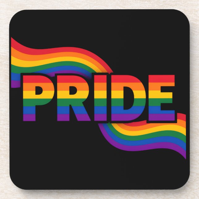 Pride Rainbow Celebration Coaster (Front)