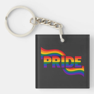 Pride Rainbow Celebration Keychain