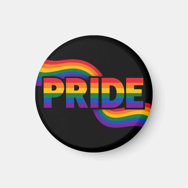 Pride Rainbow Celebration Magnet (Front)