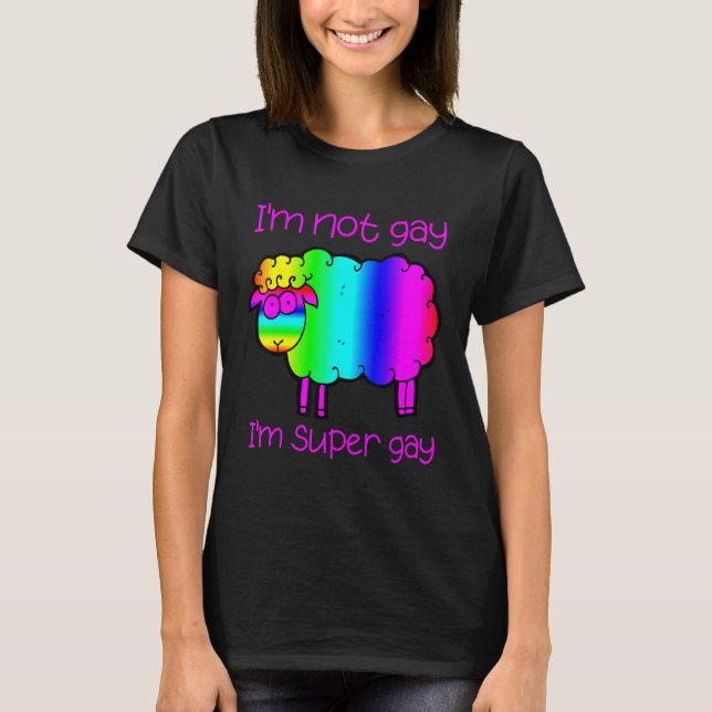 Pride Rainbow colours Gay super Gay - CSD - Gay -  T-Shirt (Front)