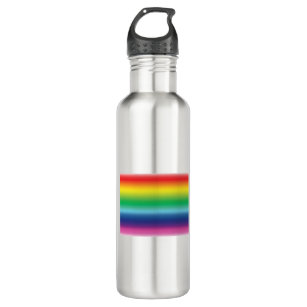 Pride rainbow colours lgbt lgbtq flag 710 ml water bottle