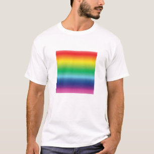 Pride rainbow colours lgbtq lgbt gay flag pattern T-Shirt