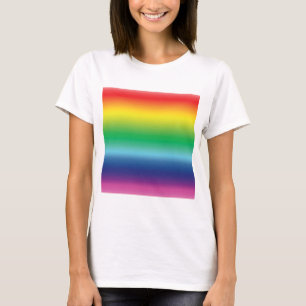 Pride rainbow colours lgbtq lgbt gay flag pattern T-Shirt
