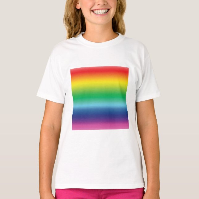 Pride rainbow colours lgbtq lgbt gay flag T-Shirt (Front)