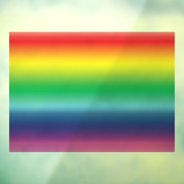 Pride rainbow colours lgbtq lgbt gay flag window cling (Sheet 3)