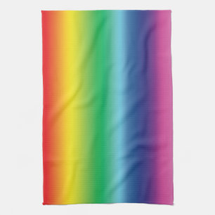 Pride rainbow colours pattern lgbtq lgbt kitchen towel