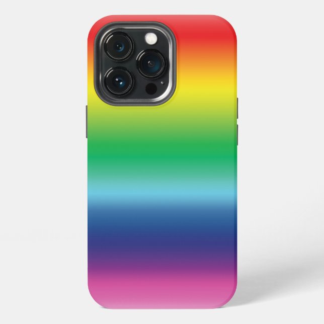 pride rainbow flag colour lgbt iPhone case (Back)