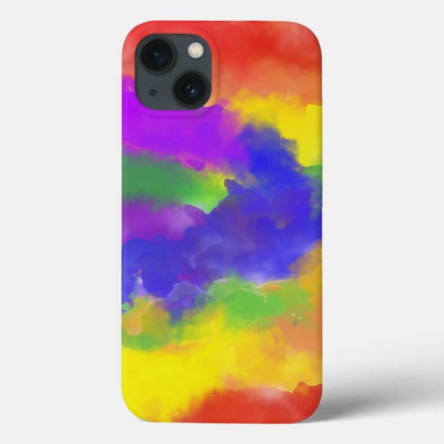 Pride Rainbow Flag colours Abstract Design  Case-Mate iPhone Case (Back)