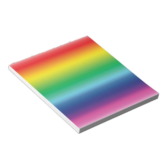 pride rainbow flag colours lgbt notepad (Angled)