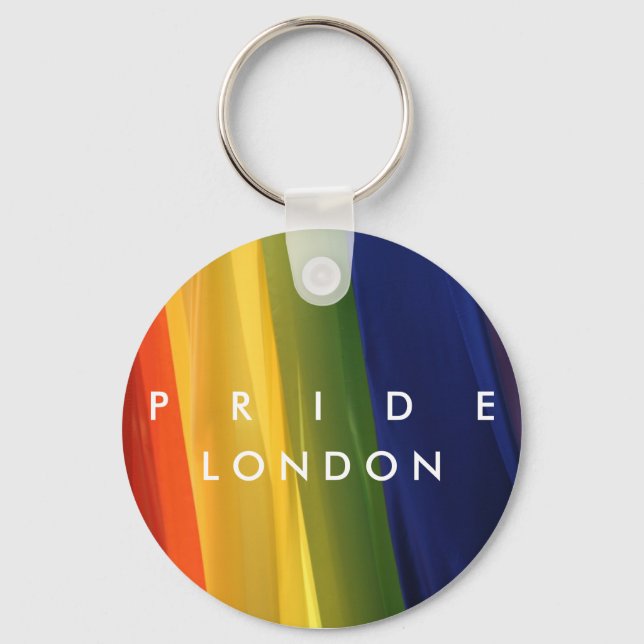 PRIDE Rainbow Flag keychain (Front)