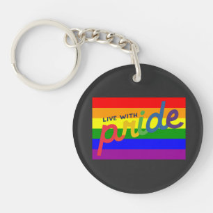 pride rainbow flag    keychain