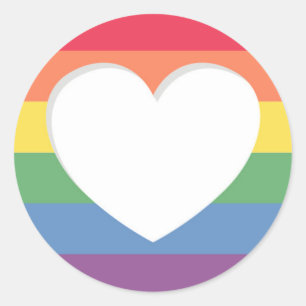 Pride rainbow flag love is love stickers