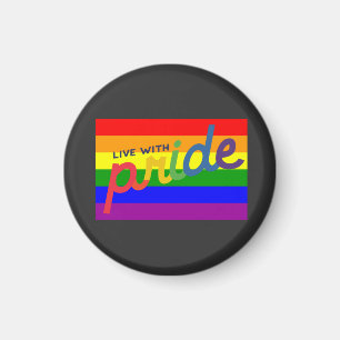 pride rainbow flag     magnet