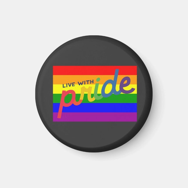 pride rainbow flag     magnet (Front)