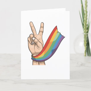 PRIDE rainbow flag Thank You Card