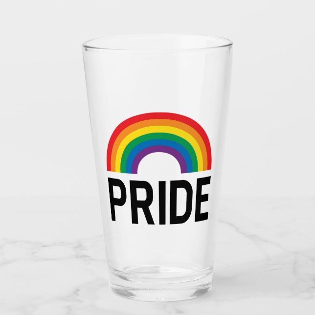 Pride Rainbow Glass (Front)