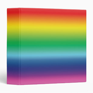 Pride rainbow gradient colours pattern modern binder