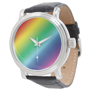 Pride rainbow gradient colours pattern modern lgbt watch